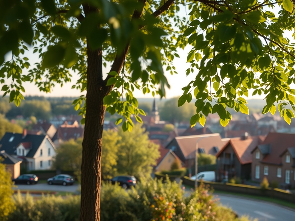 Bocian w locie nad polami okolic Lęborka, symbolizujący powrót wiosny i nadzieję