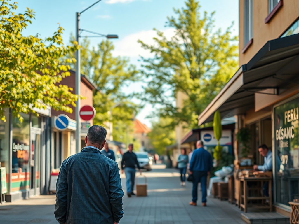 Mapa Lęborka z zaznaczonymi symbolami inwestycji dofinansowanych z Funduszy UE
