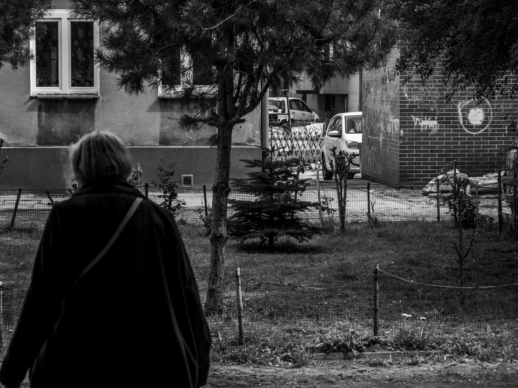 Panorama Lęborka z widokiem na zabytkowe budynki i nowoczesną architekturę.